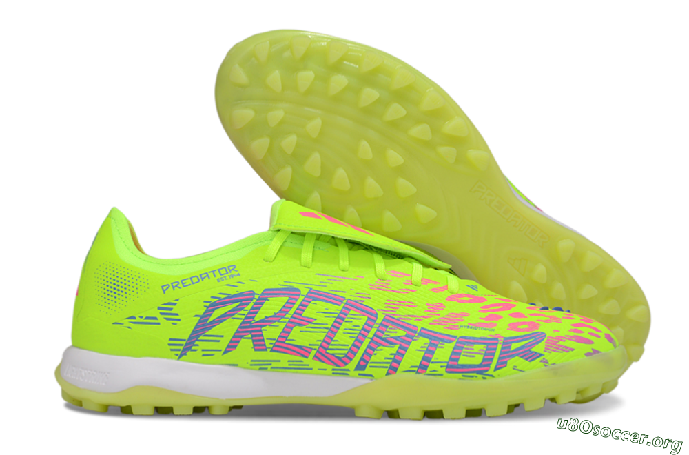 Adidas Predator Elite Foldover Tongue TF Football Shoes - Yellow/Pink/White 2