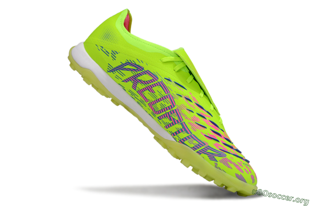 Adidas Predator Elite Foldover Tongue TF Football Shoes - Yellow/Pink/White 4