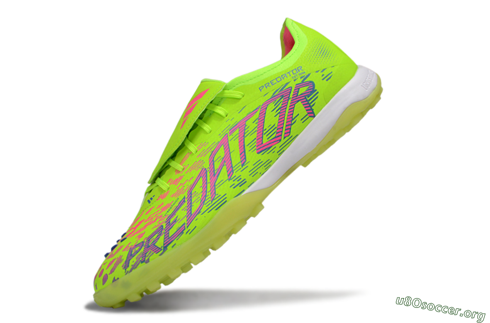 Adidas Predator Elite Foldover Tongue TF Football Shoes - Yellow/Pink/White 5