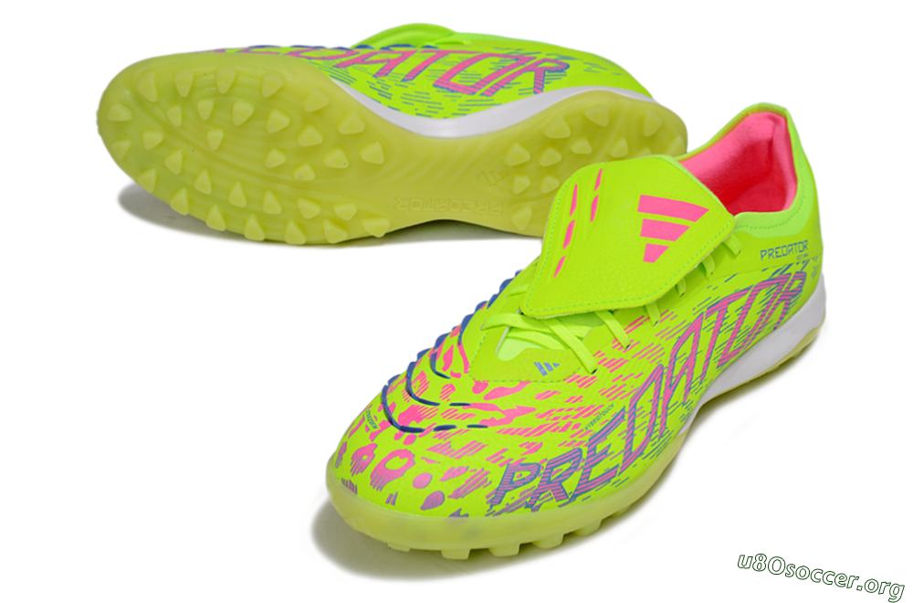 Adidas Predator Elite Foldover Tongue TF Football Shoes - Yellow/Pink/White 0