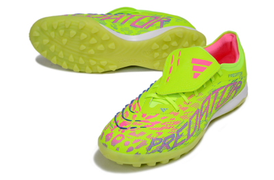 Adidas Predator Elite Foldover Tongue TF Football Shoes - Yellow/Pink/White