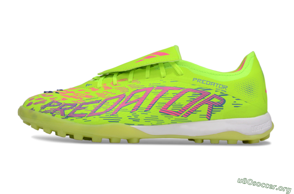 Adidas Predator Elite Foldover Tongue TF Football Shoes - Yellow/Pink/White 3
