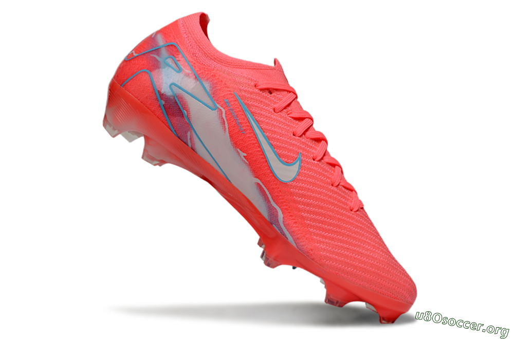 Nike Air Zoom Mercurial Vapor 16 Elite FG Football Boots - Red/Jade/Grey 4