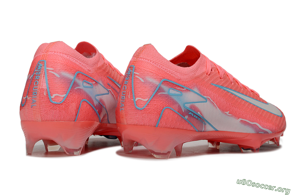Nike Air Zoom Mercurial Vapor 16 Elite FG Football Boots - Red/Jade/Grey 6