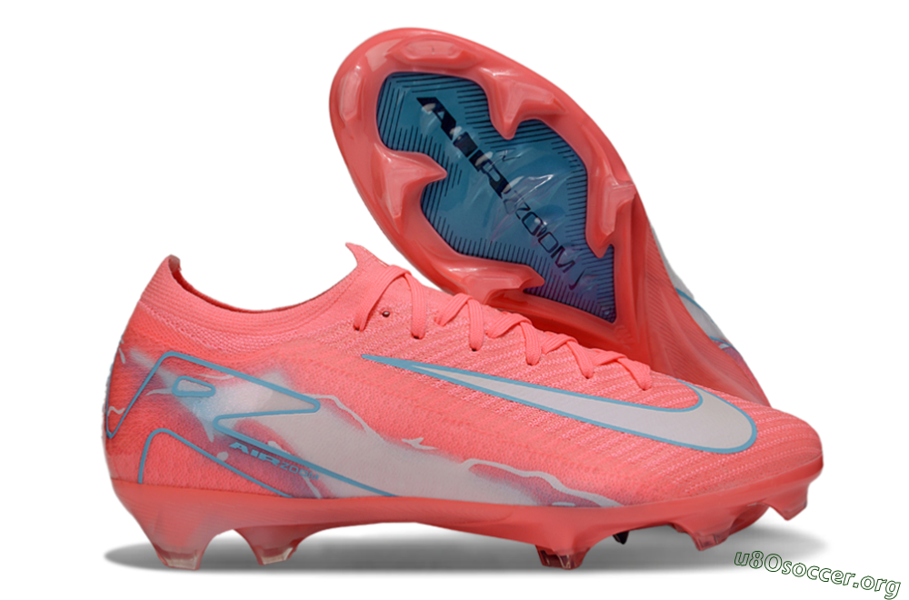 Nike Air Zoom Mercurial Vapor 16 Elite FG Football Boots - Red/Jade/Grey 2