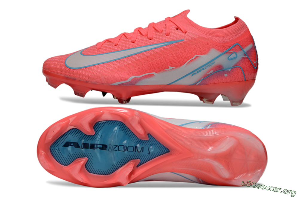 Nike Air Zoom Mercurial Vapor 16 Elite FG Football Boots - Red/Jade/Grey 1