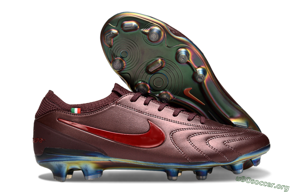 Nike Tiempo Legend 10 Elite FG Football Boots - Red/Gold 2