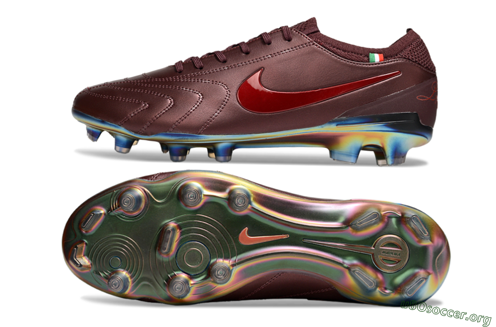 Nike Tiempo Legend 10 Elite FG Football Boots - Red/Gold 1