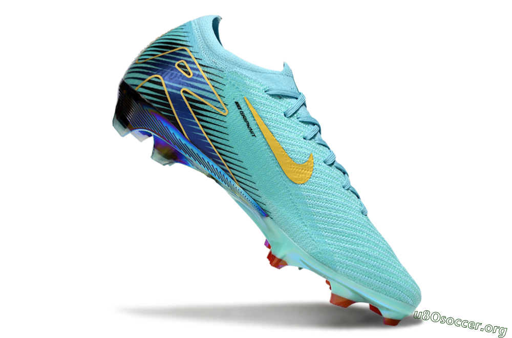 Nike Air Zoom Mercurial Vapor 16 Elite FG Football Boots - Jade/Gold/Blue 4