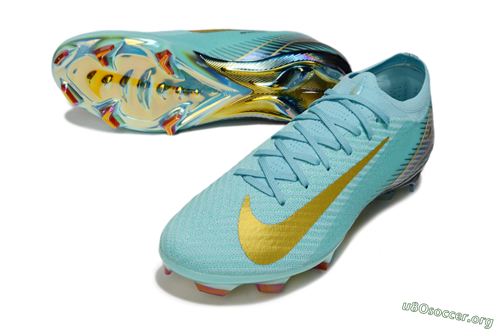 Nike Air Zoom Mercurial Vapor 16 Elite FG Football Boots - Jade/Gold/Blue 0