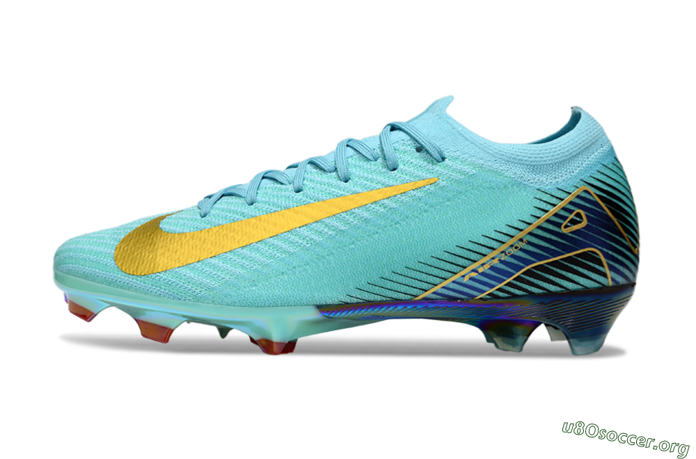Nike Air Zoom Mercurial Vapor 16 Elite FG Football Boots - Jade/Gold/Blue 3