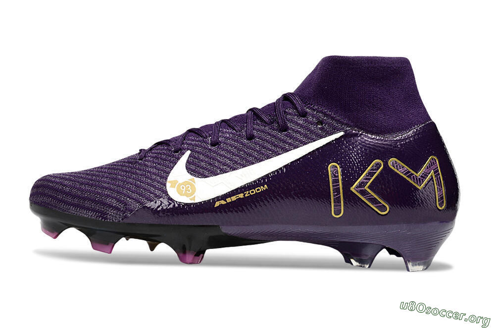 Nike Air Zoom Mercurial Superfly 10 Elite FG Football Boots - Purple/White/Gold 3