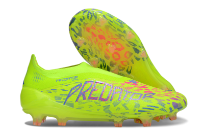 Adidas Predator 25 Elite Laceless FG Football Boots - Yellow/Pink/White