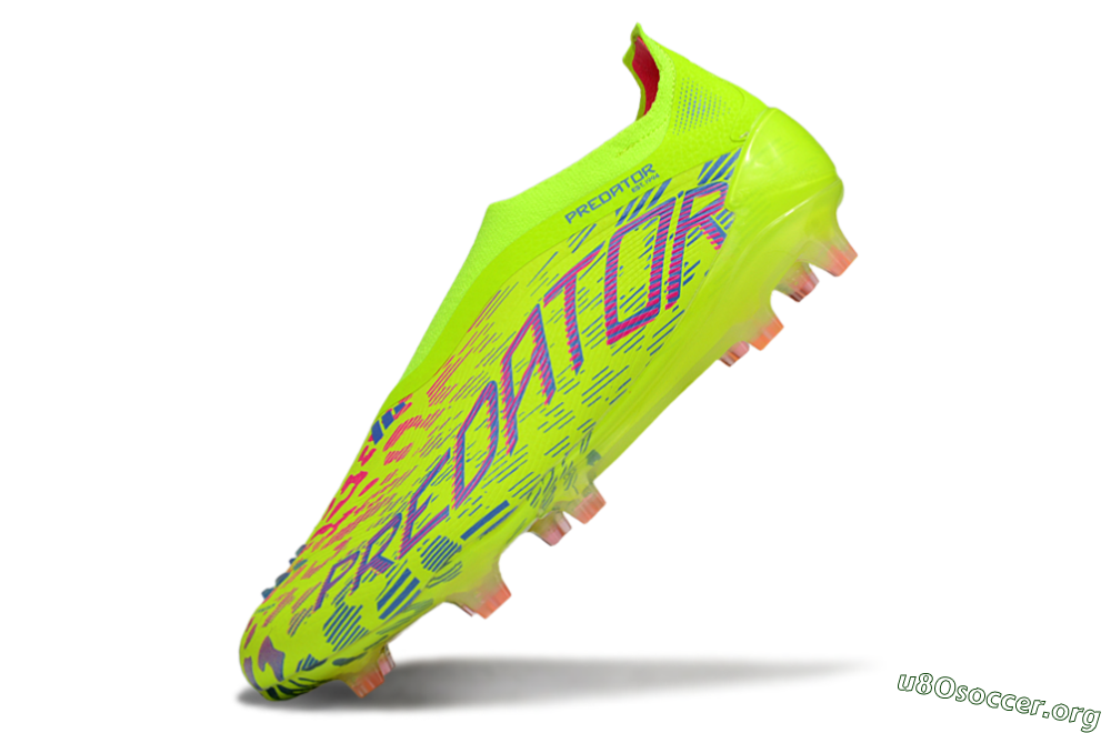 Adidas Predator 25 Elite Laceless FG Football Boots - Yellow/Pink/White 5
