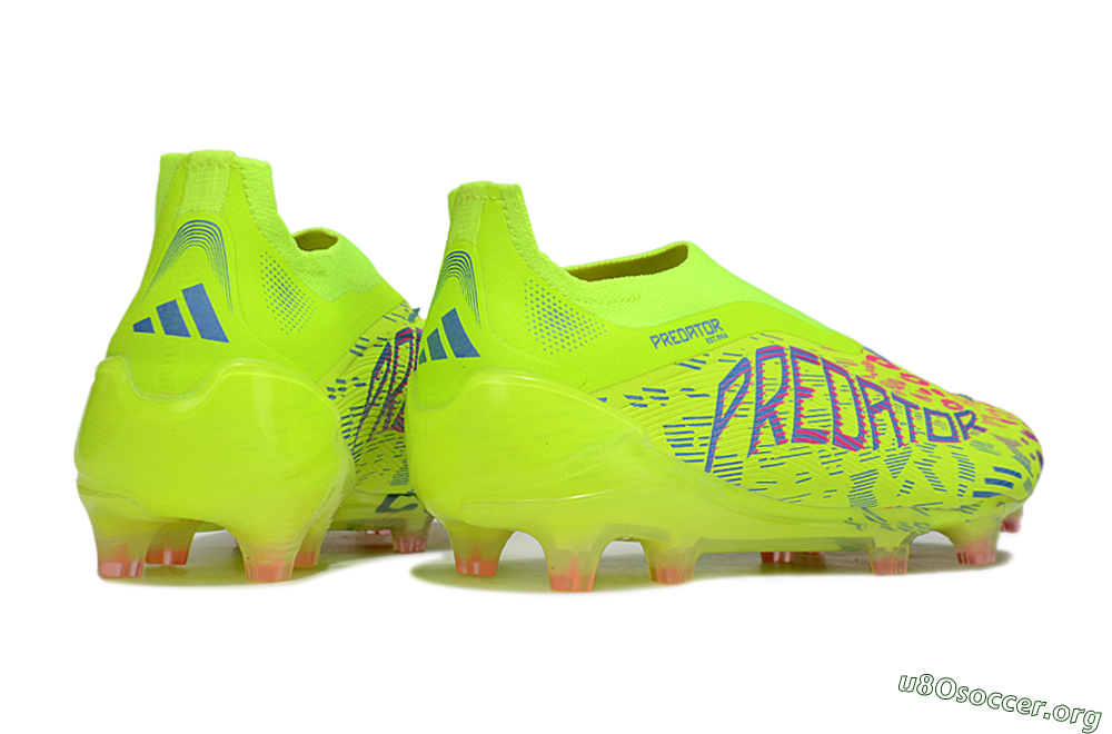 Adidas Predator 25 Elite Laceless FG Football Boots - Yellow/Pink/White 6