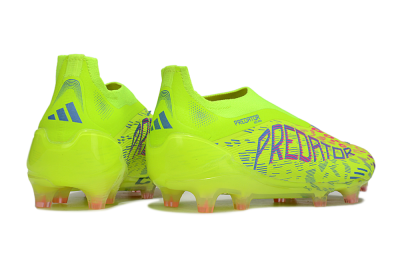 Adidas Predator 25 Elite Laceless FG Football Boots - Yellow/Pink/White