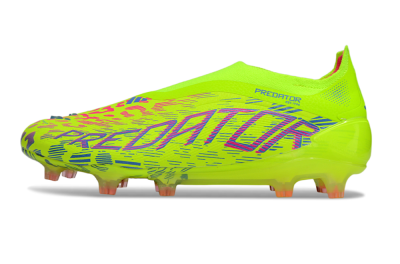 Adidas Predator 25 Elite Laceless FG Football Boots - Yellow/Pink/White