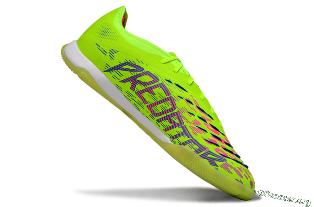 Adidas Predator 25 Elite IC Football Shoes - Yellow/Pink/White 4