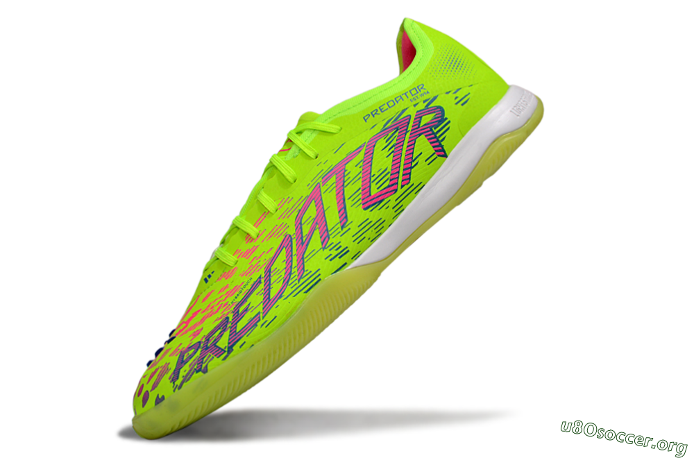Adidas Predator 25 Elite IC Football Shoes - Yellow/Pink/White 5