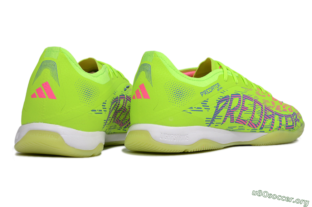Adidas Predator 25 Elite IC Football Shoes - Yellow/Pink/White 6