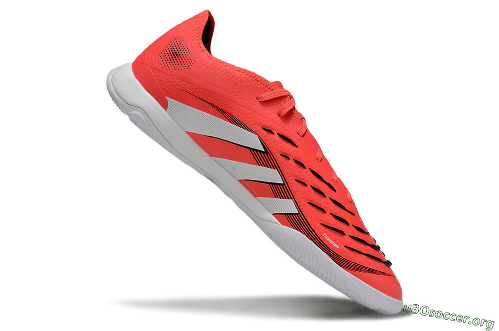 Adidas Predator 25 Elite IC Football Shoes - Red/White/Black 4