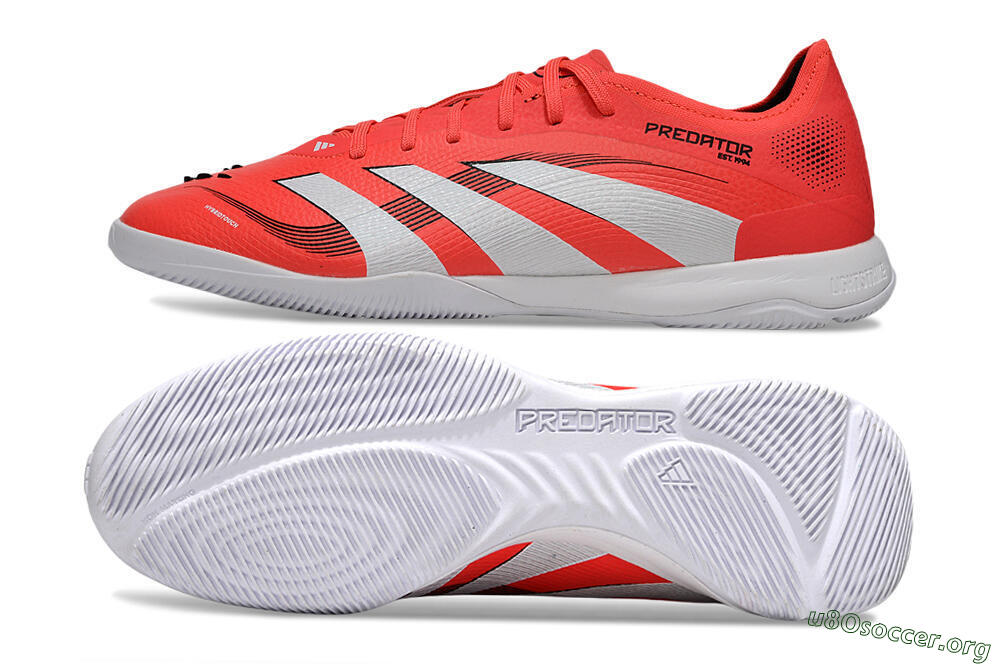 Adidas Predator 25 Elite IC Football Shoes - Red/White/Black 1