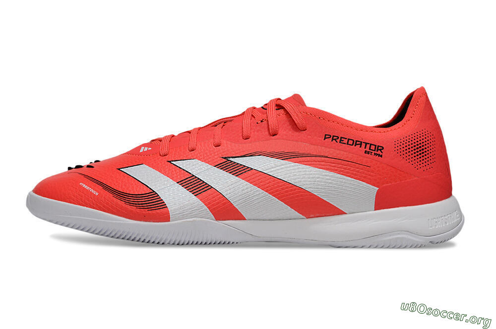 Adidas Predator 25 Elite IC Football Shoes - Red/White/Black 3