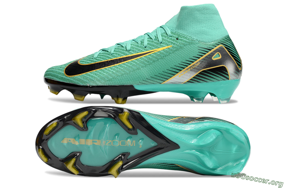 Nike Air Zoom Mercurial Superfly 10 Elite FG Football Boots - Jade/Black/Silver/Gold 1