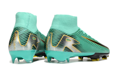 Nike Air Zoom Mercurial Superfly 10 Elite FG Football Boots - Jade/Black/Silver/Gold