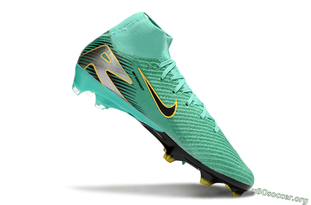 Nike Air Zoom Mercurial Superfly 10 Elite FG Football Boots - Jade/Black/Silver/Gold 4