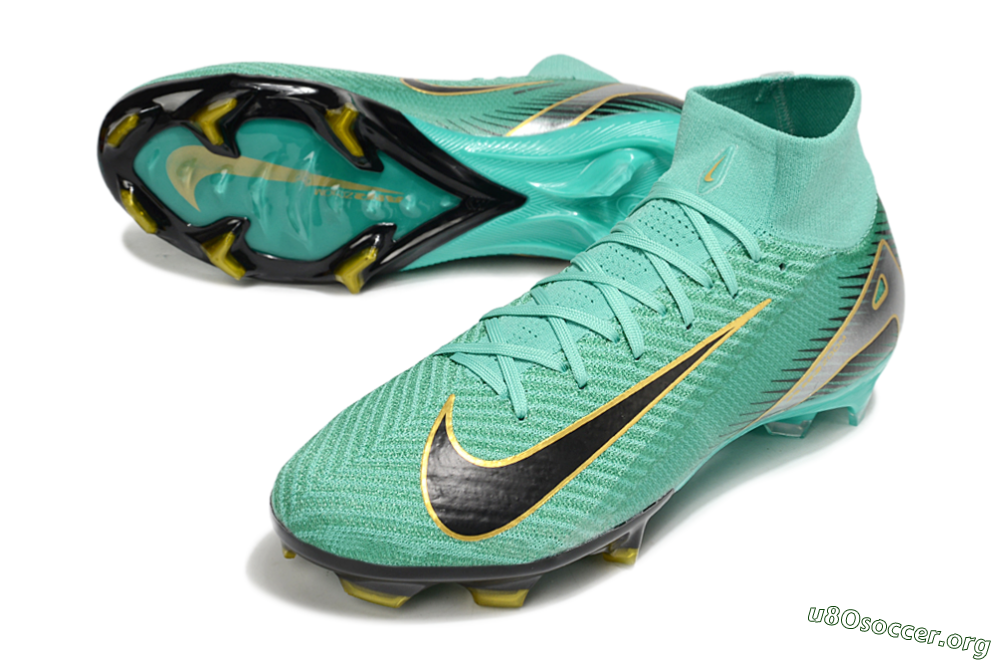 Nike Air Zoom Mercurial Superfly 10 Elite FG Football Boots - Jade/Black/Silver/Gold 0