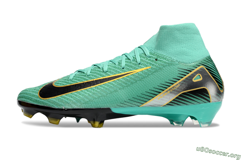 Nike Air Zoom Mercurial Superfly 10 Elite FG Football Boots - Jade/Black/Silver/Gold 3