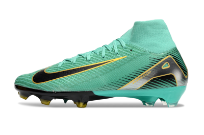 Nike Air Zoom Mercurial Superfly 10 Elite FG Football Boots - Jade/Black/Silver/Gold