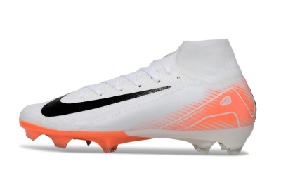 Nike Air Zoom Mercurial Superfly 10 Elite FG Football Boots - White/Black/Orange