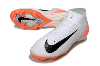 Nike Air Zoom Mercurial Superfly 10 Elite FG Football Boots - White/Black/Orange