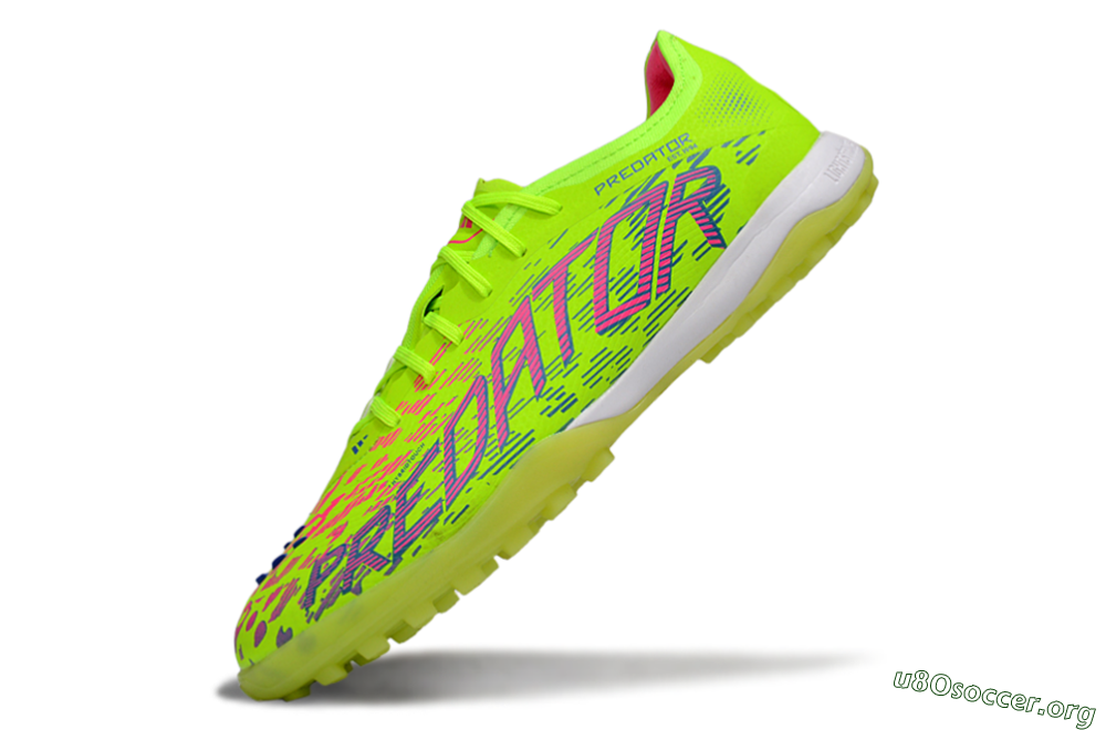 Adidas Predator 25 Elite TF Football Shoes - Yellow/Pink/White 5