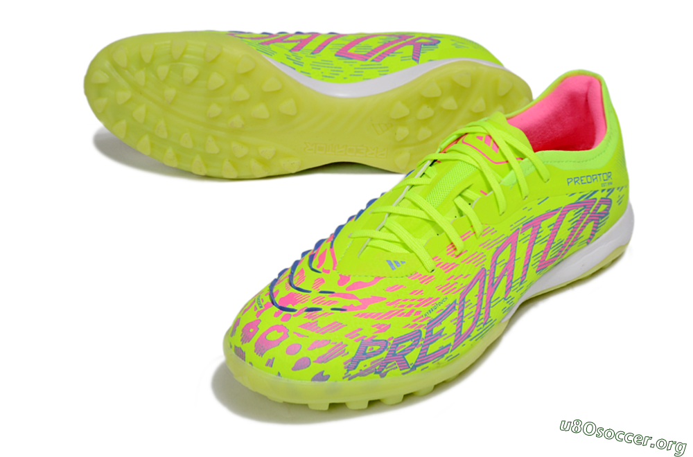 Adidas Predator 25 Elite TF Football Shoes - Yellow/Pink/White 0
