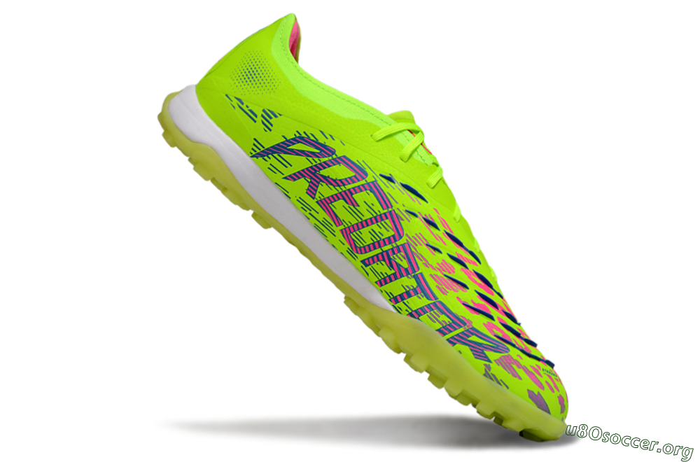 Adidas Predator 25 Elite TF Football Shoes - Yellow/Pink/White 4