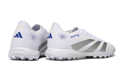 Adidas Predator 25 Elite TF Football Shoes - White/Silver/Blue