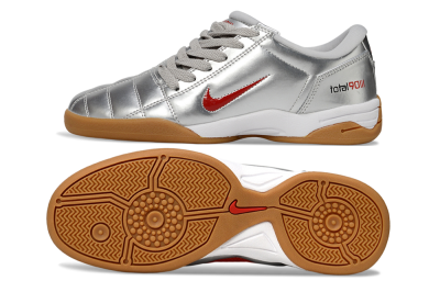 Nike Total 90 II IC Football Shoes - Silver/Red/White