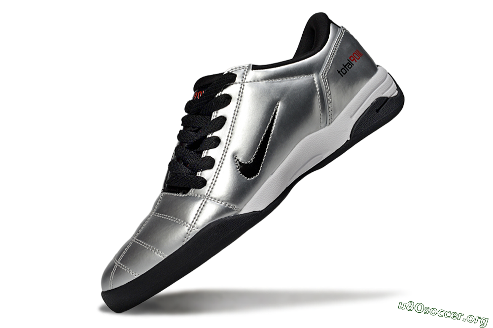 Nike Total 90 II IC Football Shoes - Silver/Black/White 5