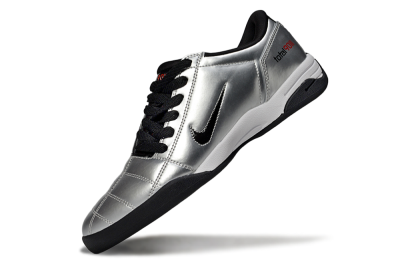 Nike Total 90 II IC Football Shoes - Silver/Black/White