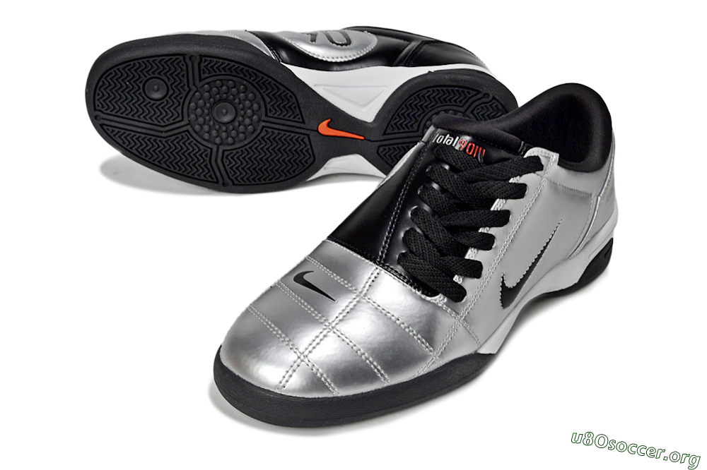 Nike Total 90 II IC Football Shoes - Silver/Black/White 0