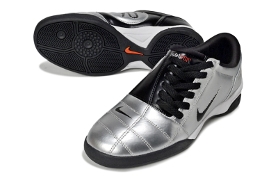 Nike Total 90 II IC Football Shoes - Silver/Black/White