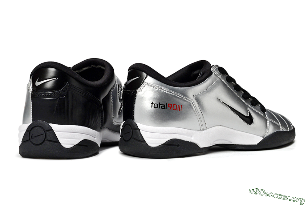 Nike Total 90 II IC Football Shoes - Silver/Black/White 6