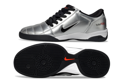 Nike Total 90 II IC Football Shoes - Silver/Black/White
