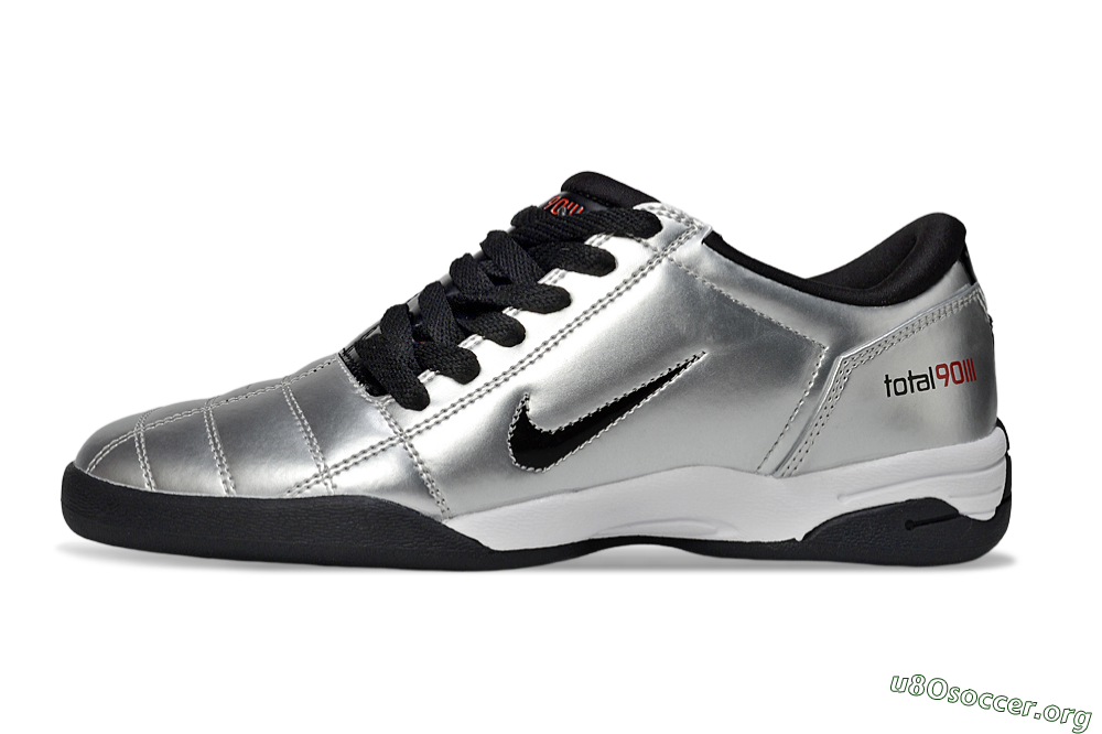 Nike Total 90 II IC Football Shoes - Silver/Black/White 3