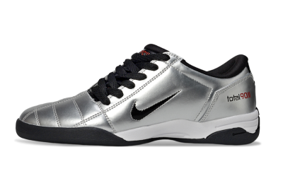 Nike Total 90 II IC Football Shoes - Silver/Black/White