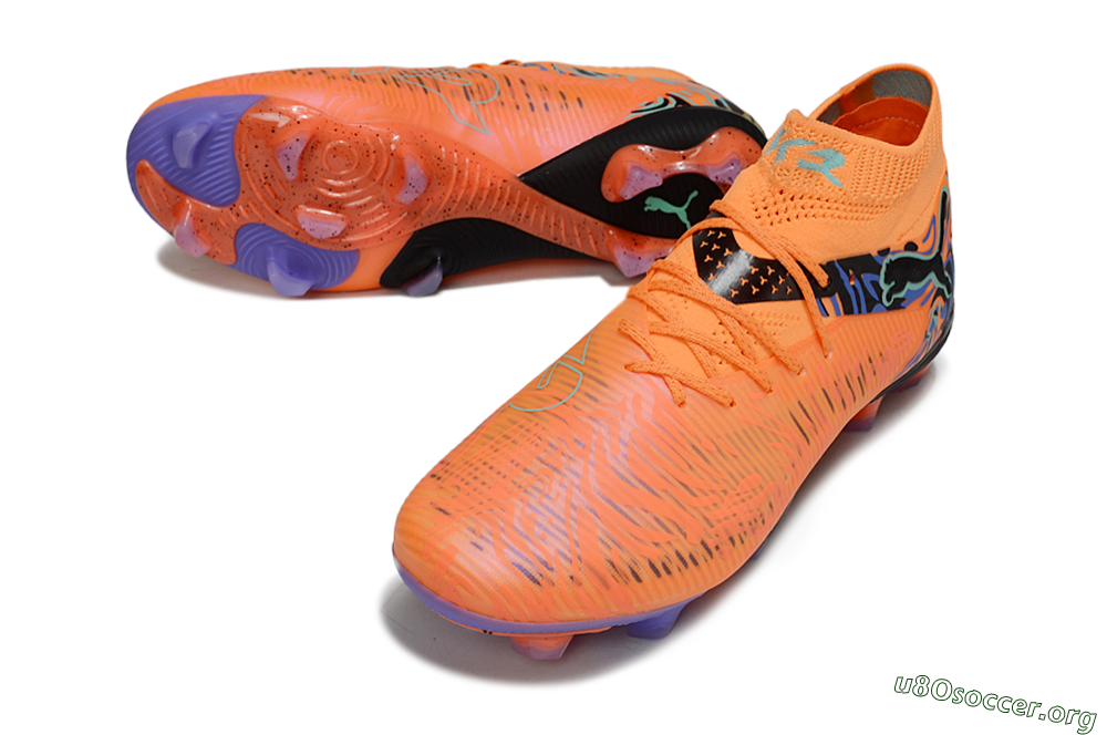 Puma Future 8 Ultimate FG Football Boots - Orange/Blue/Black 0