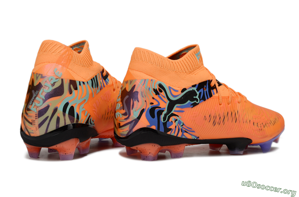 Puma Future 8 Ultimate FG Football Boots - Orange/Blue/Black 6